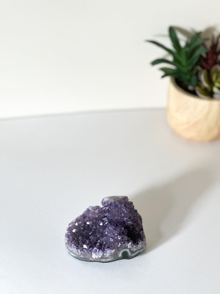 Amethyst With Small Stalactite