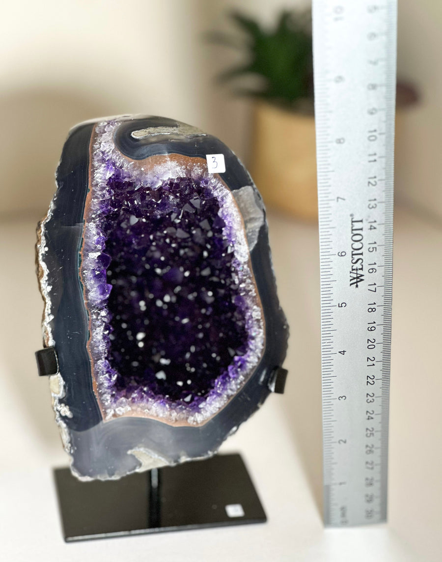 Large Amethyst On Stand