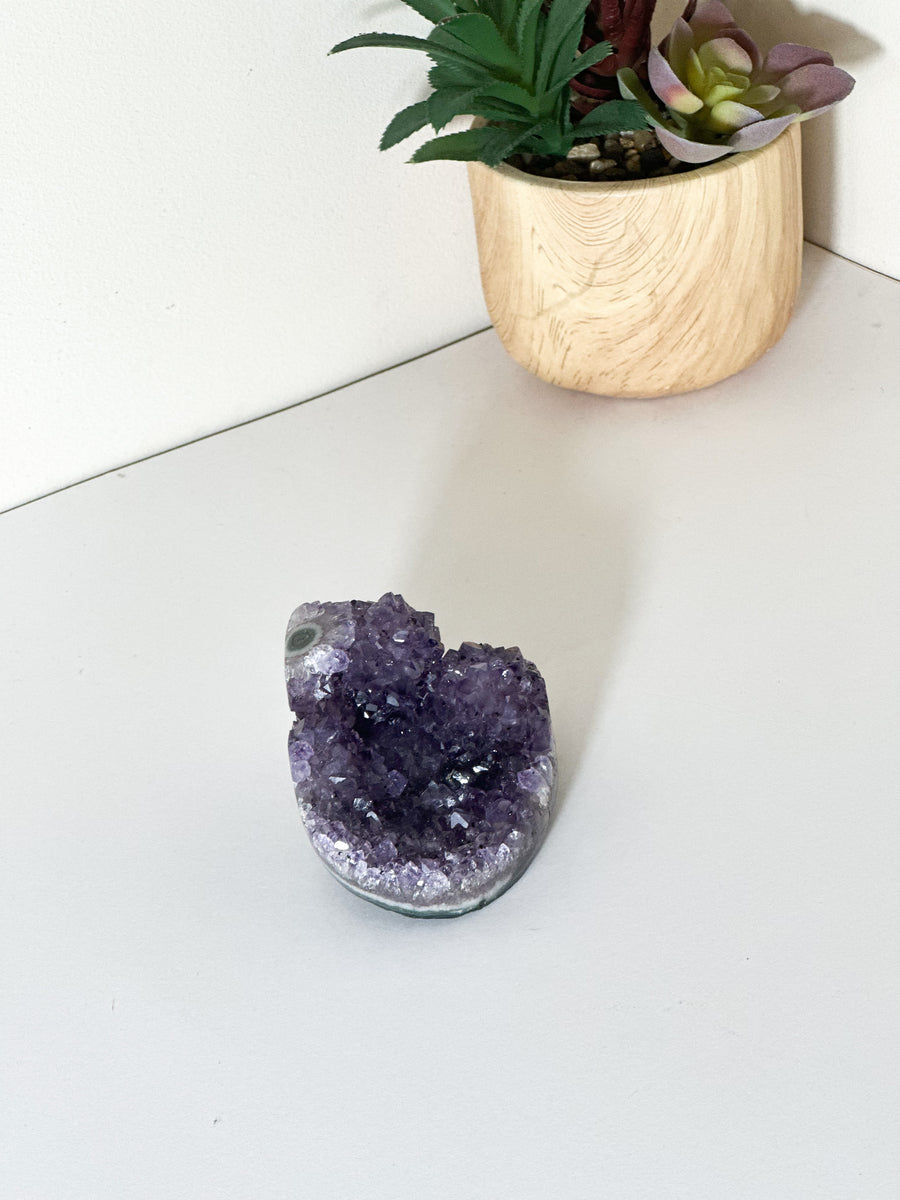 Amethyst With Small Stalactite