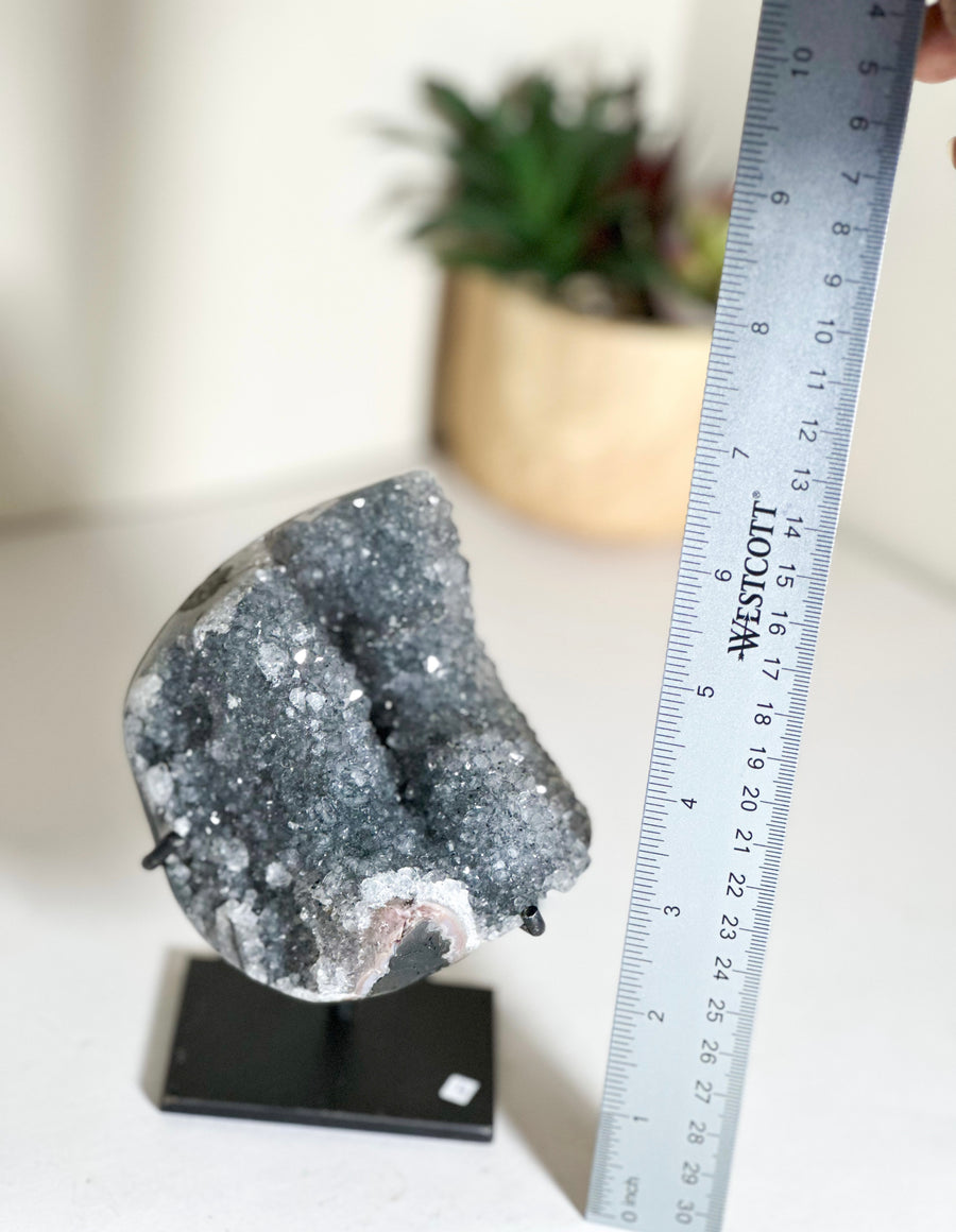 Grey Amethyst On Stand