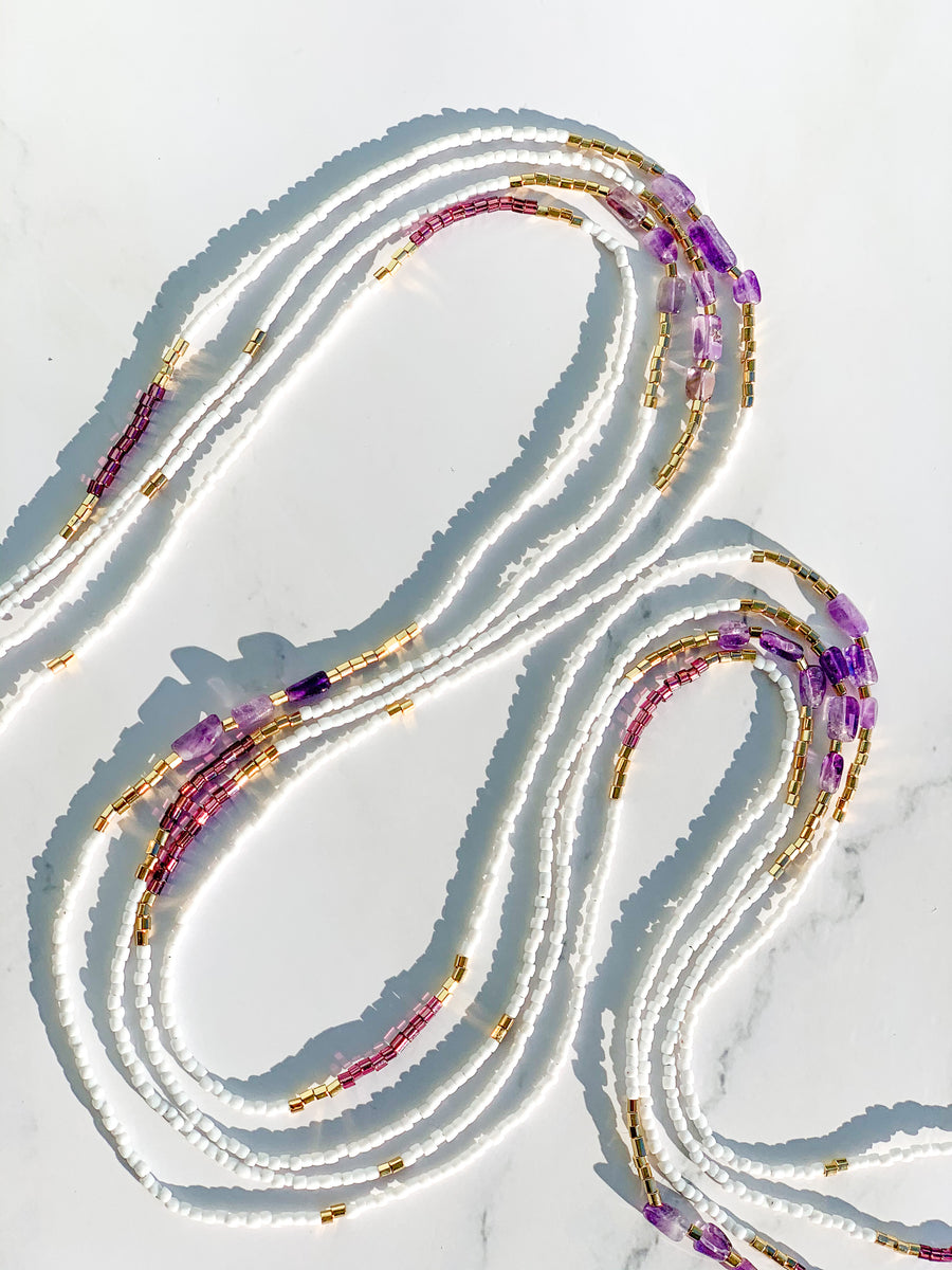 Amethyst Dreams Waistbead Strand